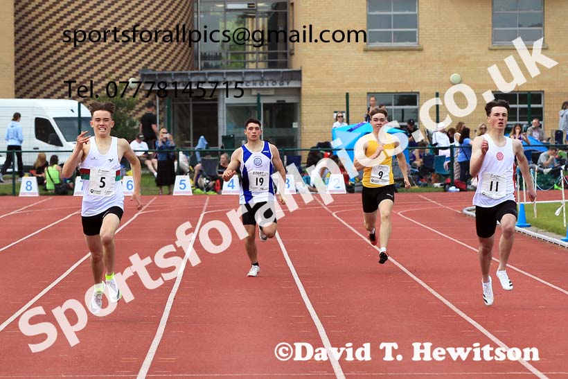 Mens Under-17s 400 metres, 2022 Northern Inter Counties U17s and U15s Track and Field, York, Thursday, June 2nd. Photo: David T. Hewitson/Sports for All Pics